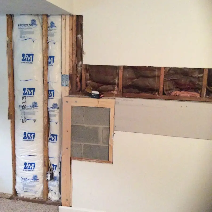 Wall insulation replacement during Contents Cleaning & Restoration in Butner